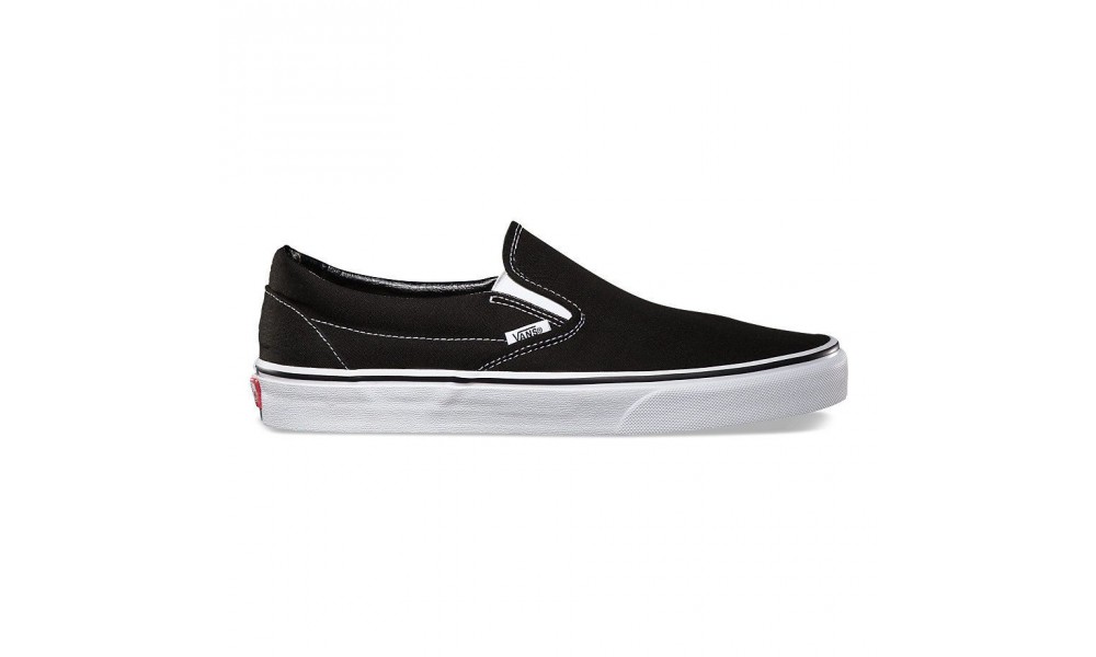 Vans slip on shop black on black